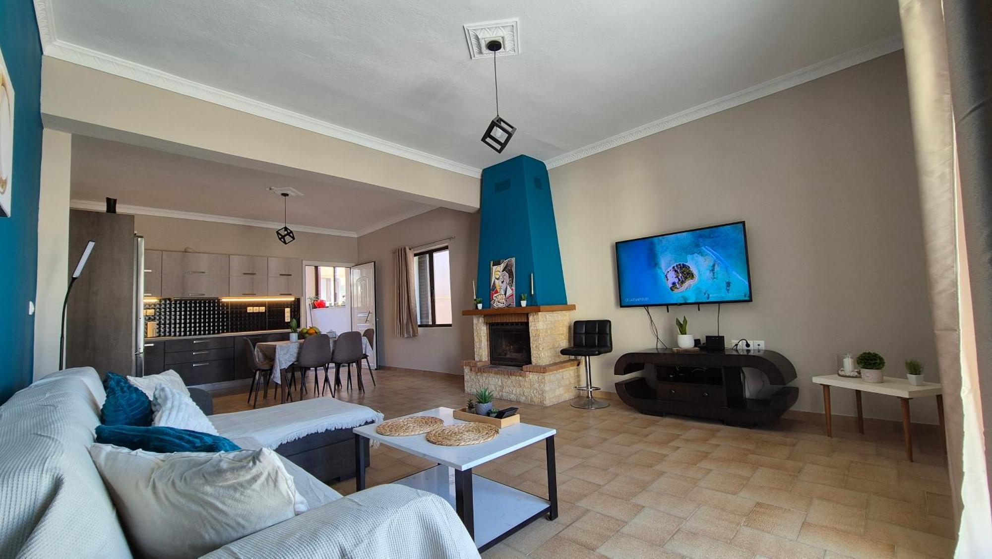 Modern Central Αpt 500M From The Beach. Chrissi Akti Chania Exterior foto
